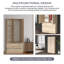 Jonathin 2 Door Solid + Manufactured Wood Wardrobe-511017875