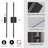 28" 2-Pack Modern LED Wall Sconces