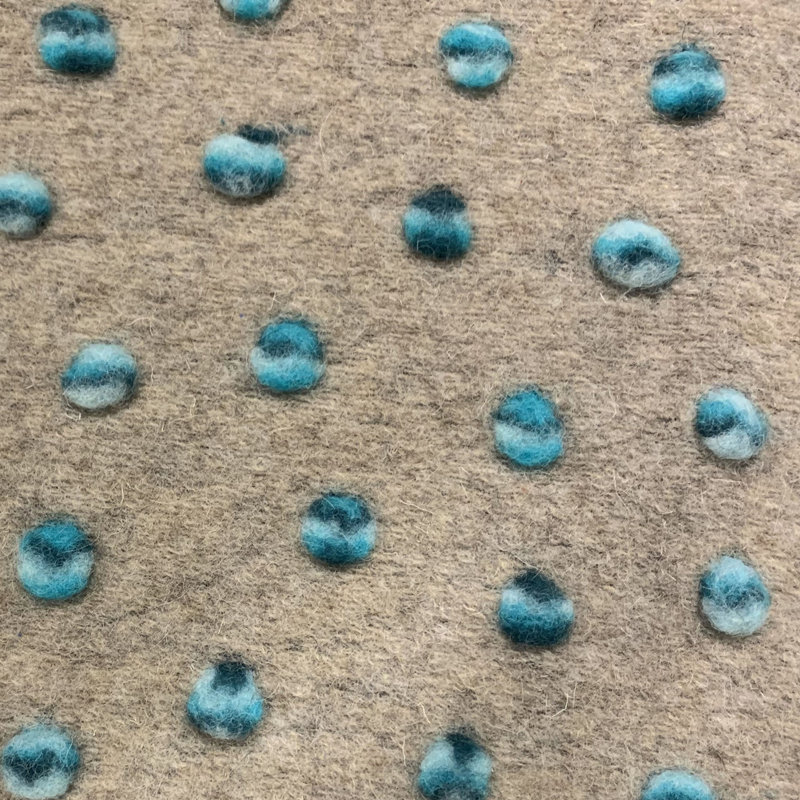 Coussin en laine à pois, 20" x 30"