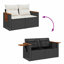 55cm Wide Patio Sofa with Cushions
