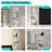 No Tile Needed: 12"W x 36"H 3-Tier Stainless Steel Shower Niche, Vertical or Horizontal Installation for Bathroom,White-117437282