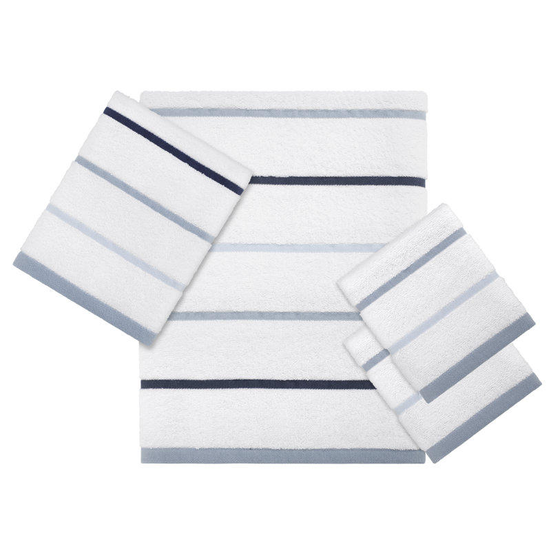 Izod Sandbar Blue 4-Piece Towel Set, Blue, 4 Piece Towel Set
