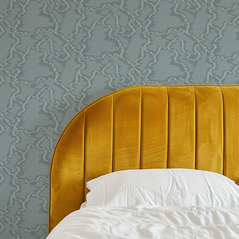 Papier peint Electric Ripple - Blue Haze