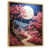 Toile avec cadre flottant or