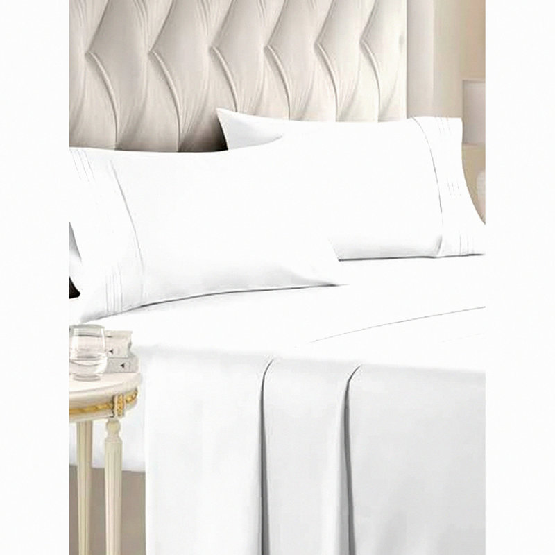 CoolDreams Comfort 4-Piece Sheet Set - Hotel Luxury Bedding - Breathable & Cooling Sheets with Deep Pockets - Soft & Wrinkle Free - Oeko-Tex Certified