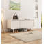 Banc de rangement moderne pour chaussures en alliage d'aluminium de style crémeux