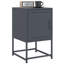 Aujah 36cm W Steel Bedside Table-536426980