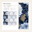 Papier peint floral bleu élégant Elegant