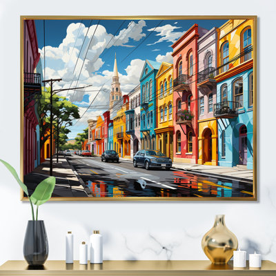 " City Charleston Popart II " by Designart
