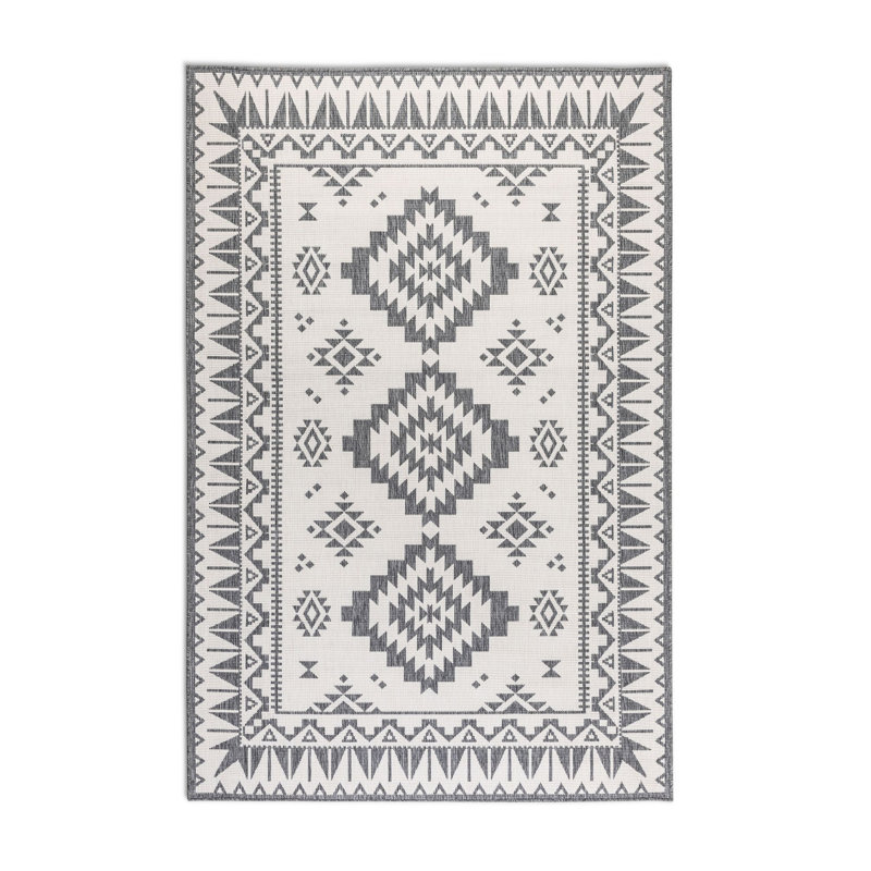 Dynamic Ornamental Indoor / Outdoor Area Rug, Rectangular 160 x 230cm