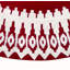 Handmade Felt Christmas Tree Skirt - Red Scandinavian Design - 60"