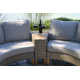 Chauncie Teak 6 - Person Patio Conversation Sets with Cushions