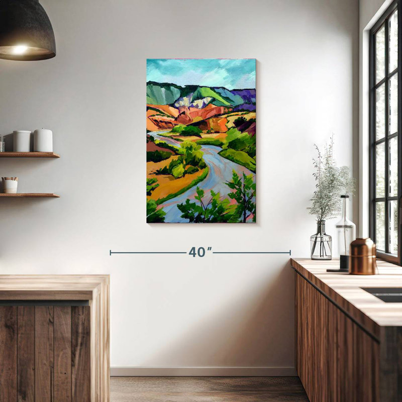 Paysage de Hannes, Nouveau-Mexique, H 36 po x l 24 po