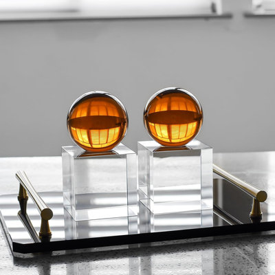 Crystal Bookends, 1 Pair Of Decorative Tabletop Bookends For Office, Home, Desk, Comes With Gift Box