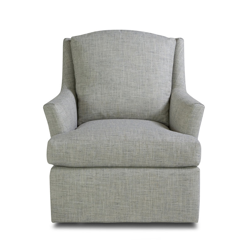Jules Swivel Armchair, Silver Fox
