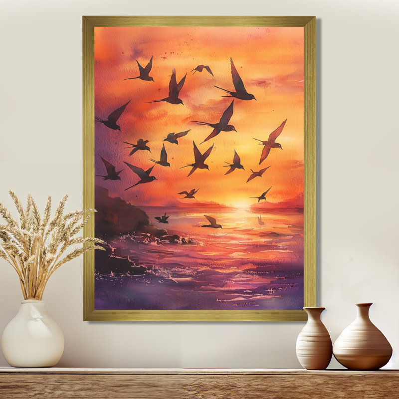 Avighna - Animals Canvas Prints, H 44 po x l 34 po, Reproduction encadrée d'une seule photo, Doré