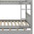 Wood Bunk Bed With Trundle, Convertible Into 2 Individual Single Beds-809406574