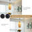 Bamboo Pendant Light Plug In For Kitchen Island, Modern Ceiling Hanging Wicker Lamp