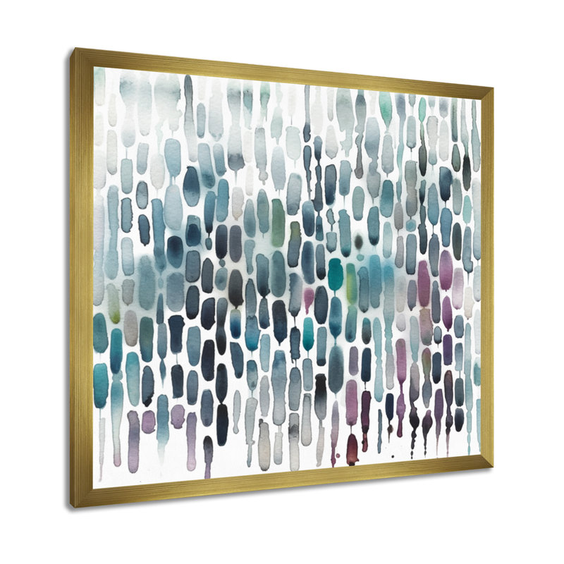 «Exploration des profondeurs de la fludité rose» sur toile, H 16 po x l 16 po x P 1 po, Encadrement doré