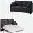 Sleeper Sofa Bed, Pull Out Couch with Mattress, 74'' 2 Seater Upholstery Sectional Couches, Modern Linen Convertible Sofa, Living Room Furniture for Small Spaces, Apartment, Studio,Dark Gray-253676189