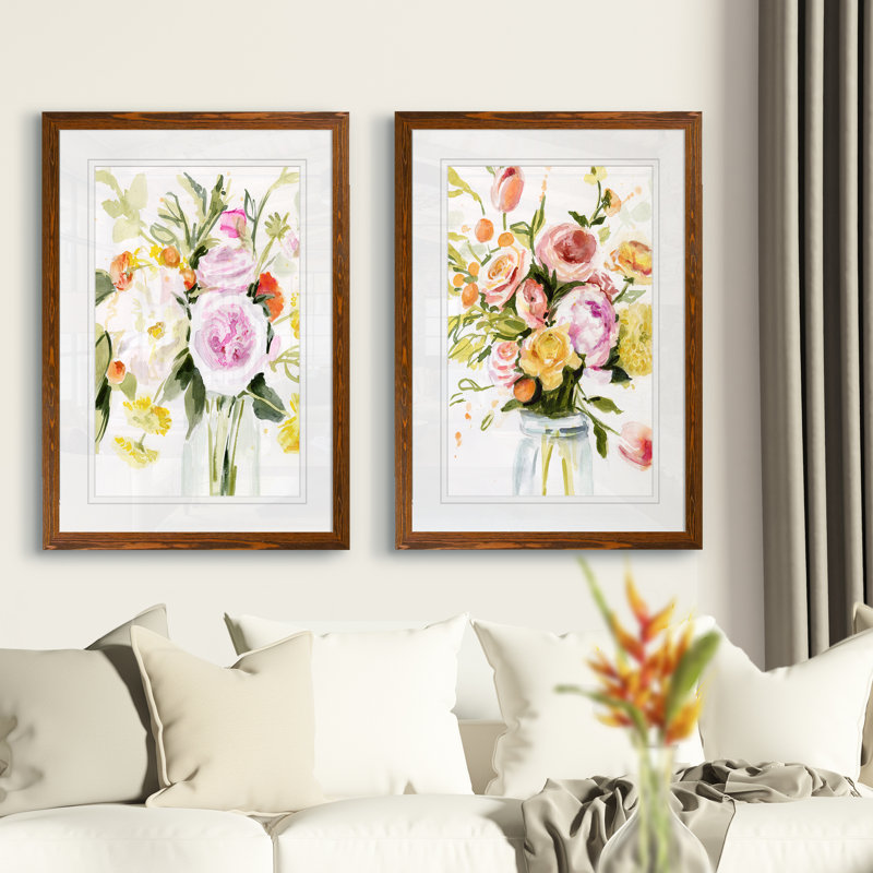 «Loose Arrangement I» par Vincent Van Gogh - ensemble de 2 reproductions d'art encadrées, H 24 po x l 18 po x P 1,25 po