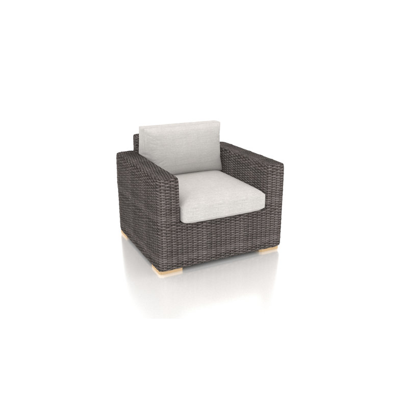 Dune Outdoor Lounge Chair, Cast Silver Sunbrella®