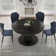 Modern Round Extendable Dining Table With Black Base