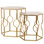 Kempwood Frame Hexagonal Nesting Side Tables