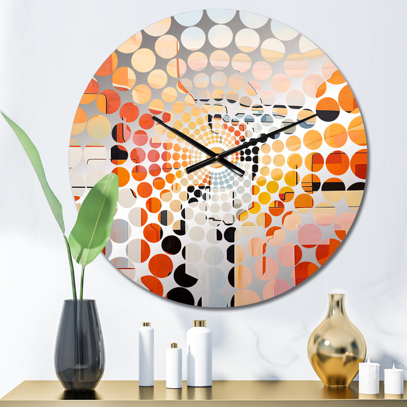 Horloge murale abstraite Canyon Desert Storm I - Canyon, Petit