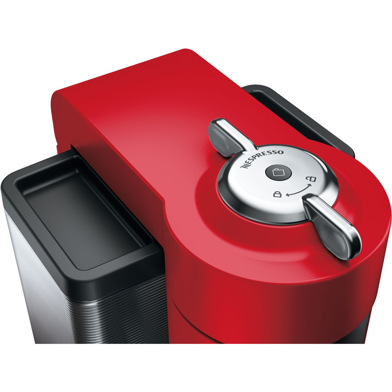 Nespresso Vertuo Coffee and Espresso Machine with Aeroccino Milk Frother by De'Longhi, Red