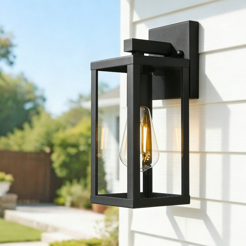 Anti-Rust Porch Light Outdoor, Weather Resistant Exterior Lighting Fixture For House,Porch, Patio, Garage, Entryway (Black,1 Pack)