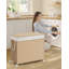Rolling Laundry Hamper with Handles-1206909641