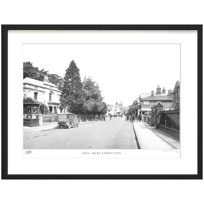 Diss, Mere Street 1925 by Francis Frith - Single Picture Frame Print, 45cm H x 60cm W x 2.3cm D
