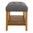 Grey And Oak Tufted Padded Seat Bench-271659733