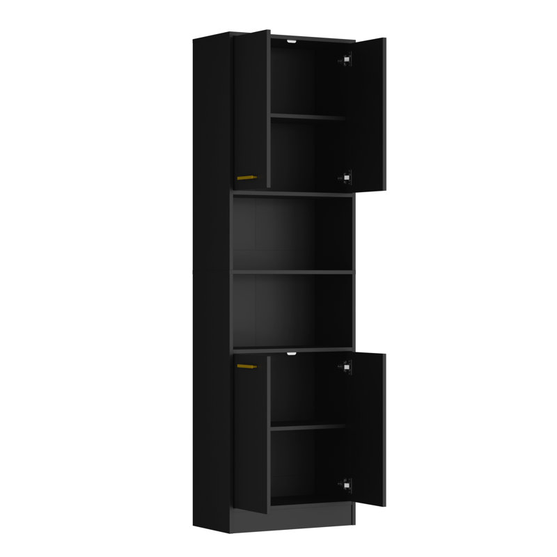 Bibliothèque standard avec tablettes réglables H 74,8 po x l 22,1 po, Black