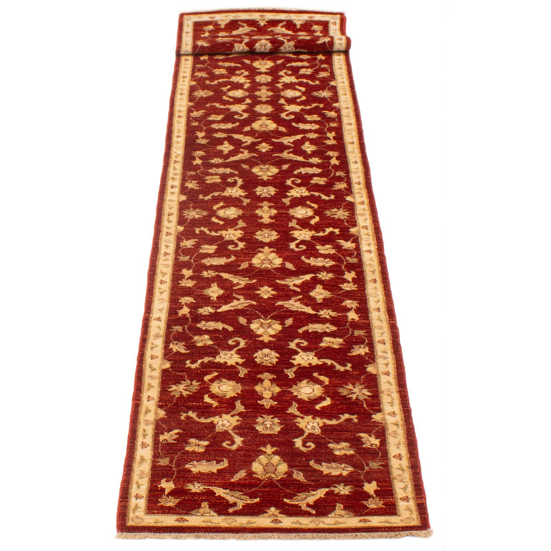 Tapis unique rouge foncé 2 pi 7 po x 14 pi 5 po