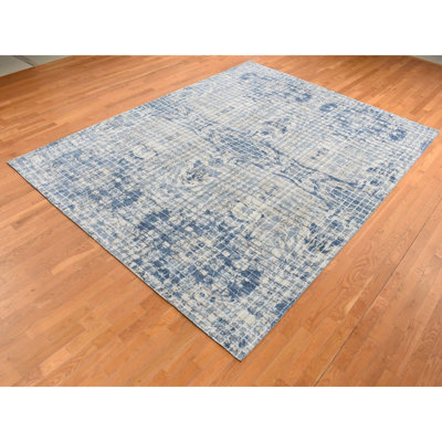 Tomoo One-of-a-Kind 9'1" X 12'2" New Age Silk Area Rug Blue