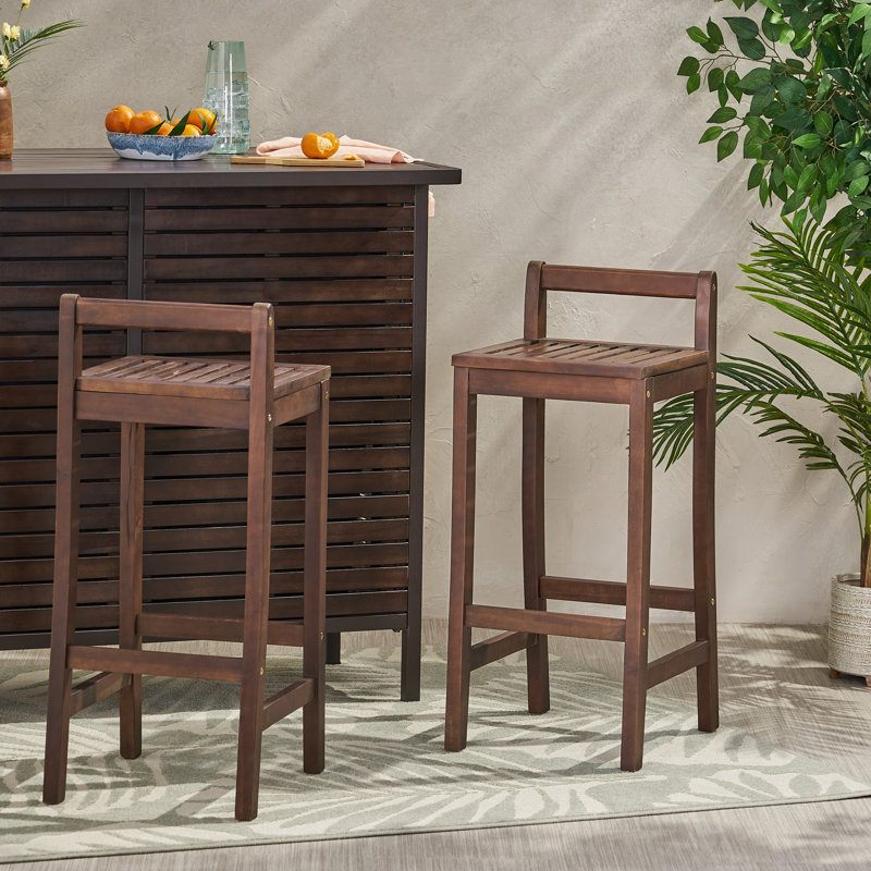 Aloria Acacia Outdoor Stool