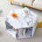 Hexagonal MDF Coffee Table, White Marbl Pattern Stickers, Multi-Hole Design To Give More Storage Space, Simple And Convenient Design Makes It Suitable For All Kinds Of Style Scenes.-1399849917