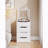 3 in 1 Vanity Desk with Plip Top Mirror,Small Make Up Vanity Set with Visible Glass Desktop-1306423251