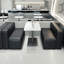 Minimalist Modern Cafe Restaurant Benches Faux Leather Upholstered Bench-101487512