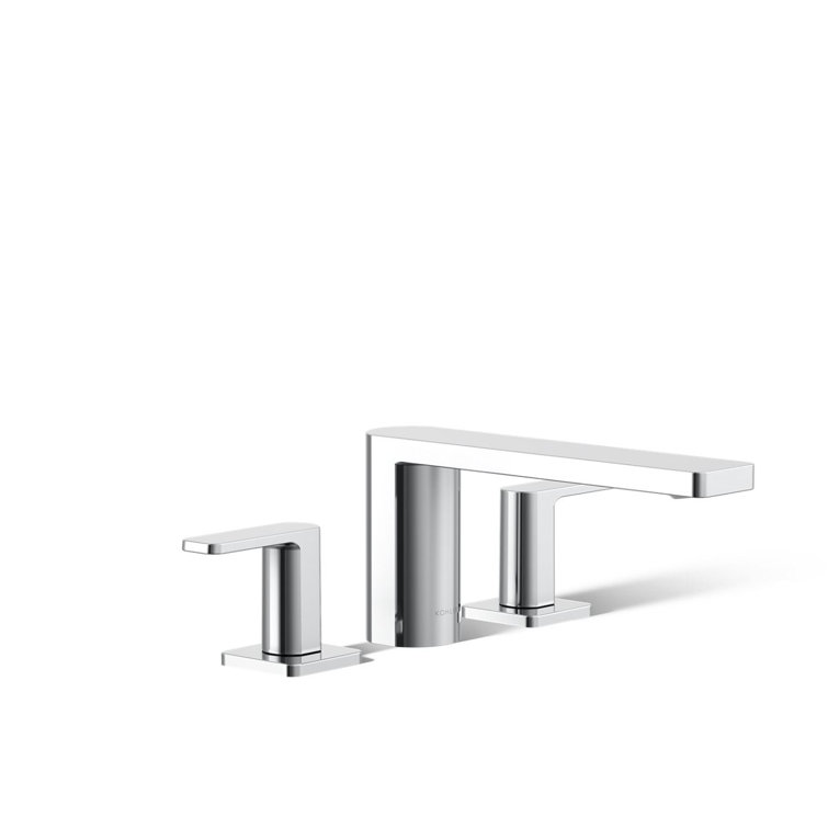 Parallel Two-Handle Deck-Mount Bath Faucet