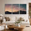 «Where the wind Keeps Secrets Sunset Desert Dunes», ensemble de 3 toiles murales-1149511061