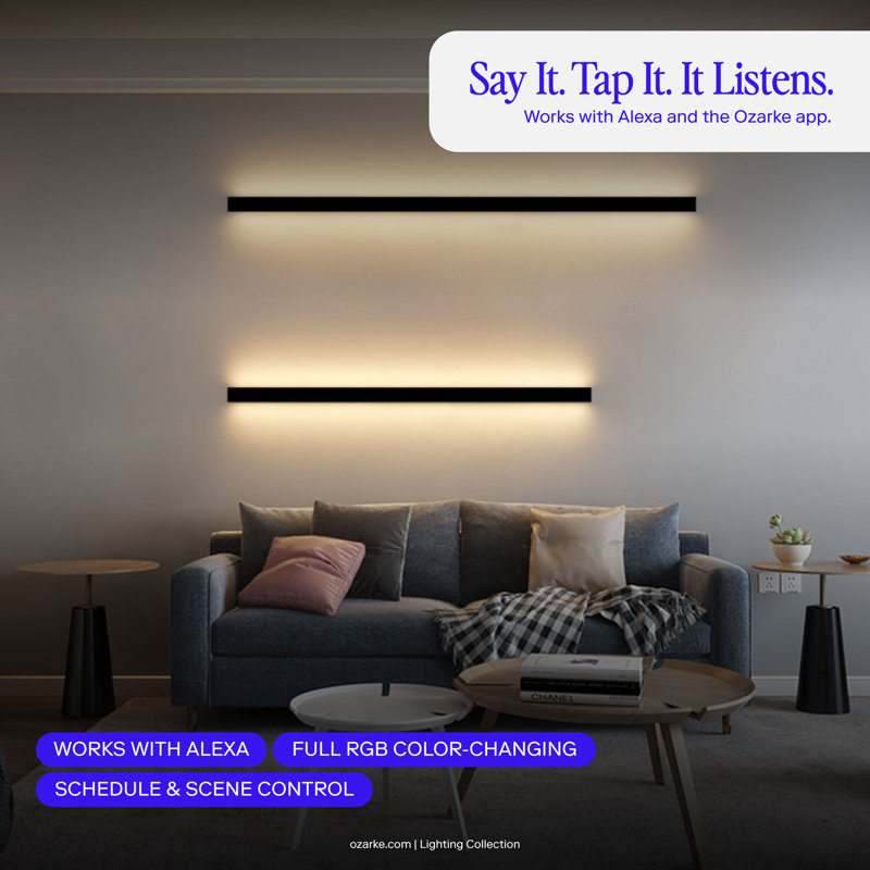 Minimalist Linear Wall Lamp (3 Temperature Dimmable), 60" H x 1.5" W x 1.5" D