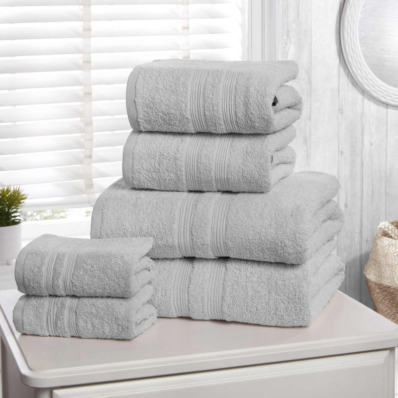 Gyzelle 100% Cotton Midweight Mulit-Size Set, Silver Grey