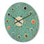 Horloge murale en bois à motif abstrait III-63893219