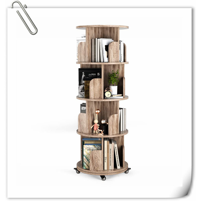 Jucel Unfinished Book Cabinet Bookcase