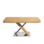 Table de salle à manger extensible 47,25 po - 63 po blanche brillante pour 4 à 6 personnes (table unique)-2063944785-2063944782
