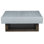 Repose-pieds carré avec rangement Michael Weiss Silverhill