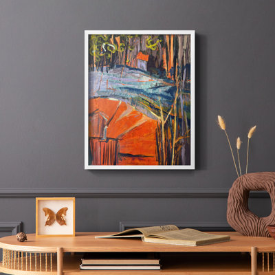 «Cadmium Winter Solstice IV», reproduction encadrée - bois massif